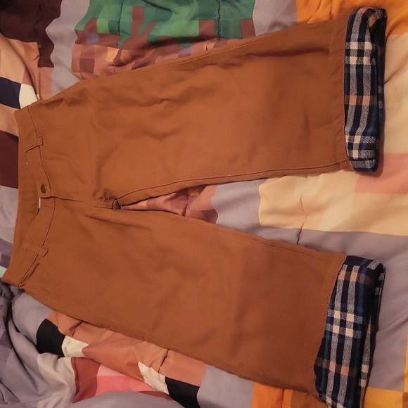 Carhartt Other - Flannel lined carhartt pants sz 7 youth